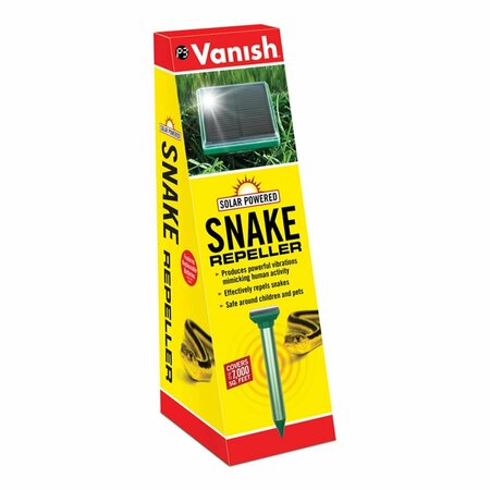 DEFENSEGUARD Solar-Powered Electronic Stake Repeller for Snakes DE3310997